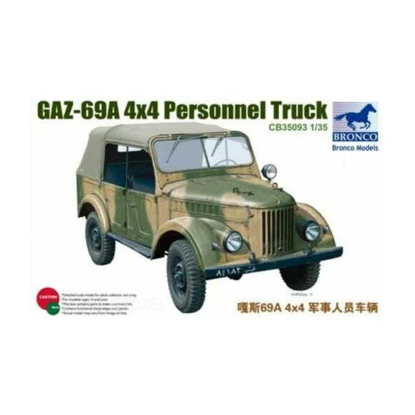 Bronco Models 35093 Gaz-69A 4X4 Personnel Truck - 4WD 