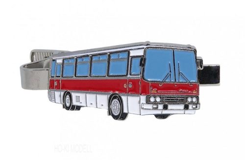 DOPS Models Ikarus 255 Autóbusz Kitűző-Nyakkendőtű (Klipsz) - piros/fehér