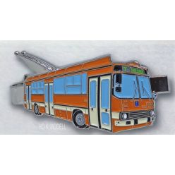   DOPS Models Ikarus 263T BKV Trolibusz " Tanulójárat" Kitűző-Nyakkendőtű (Klipsz)