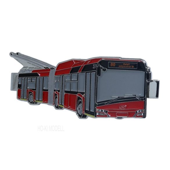 DOPS Models Solaris Trollino 18  BKV Trolibusz Kitűző-Nyakkendőtű (Klipsz)