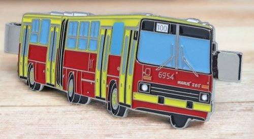 DOPS Models Ikarus 280 Bolygó Ajtós Autóbusz " Warszawa" Kitűző-Nyakkendőtű (Klipsz)