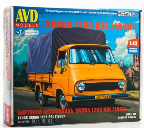AVD Models 1499 Skoda 1203 ROL Platós Ponyvás Kisteherautó - 1968