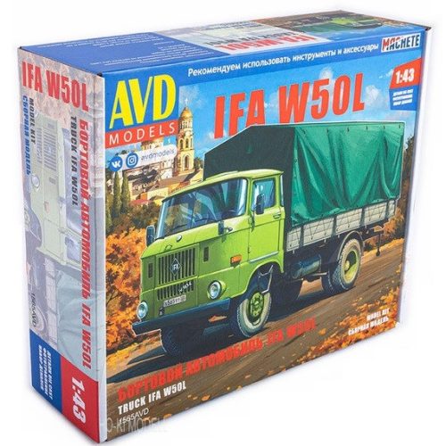 AVD Models 1565 IFA W50L Platós Ponyvás Teherautó