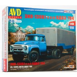   AVD Models 7075 ZIL-130V1 Nyergesvontató Teherautó ODAZ-794 Pótkocsival