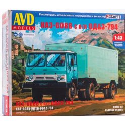   AVD Models 7078 KAZ-608V Nyergesvontató ODAZ-794 Dobozos Pótkocsival
